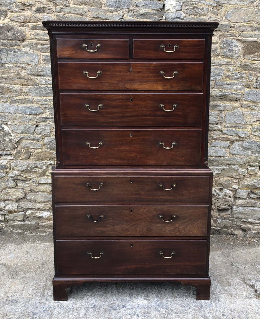 Georgian Mahogany Chest on Chest