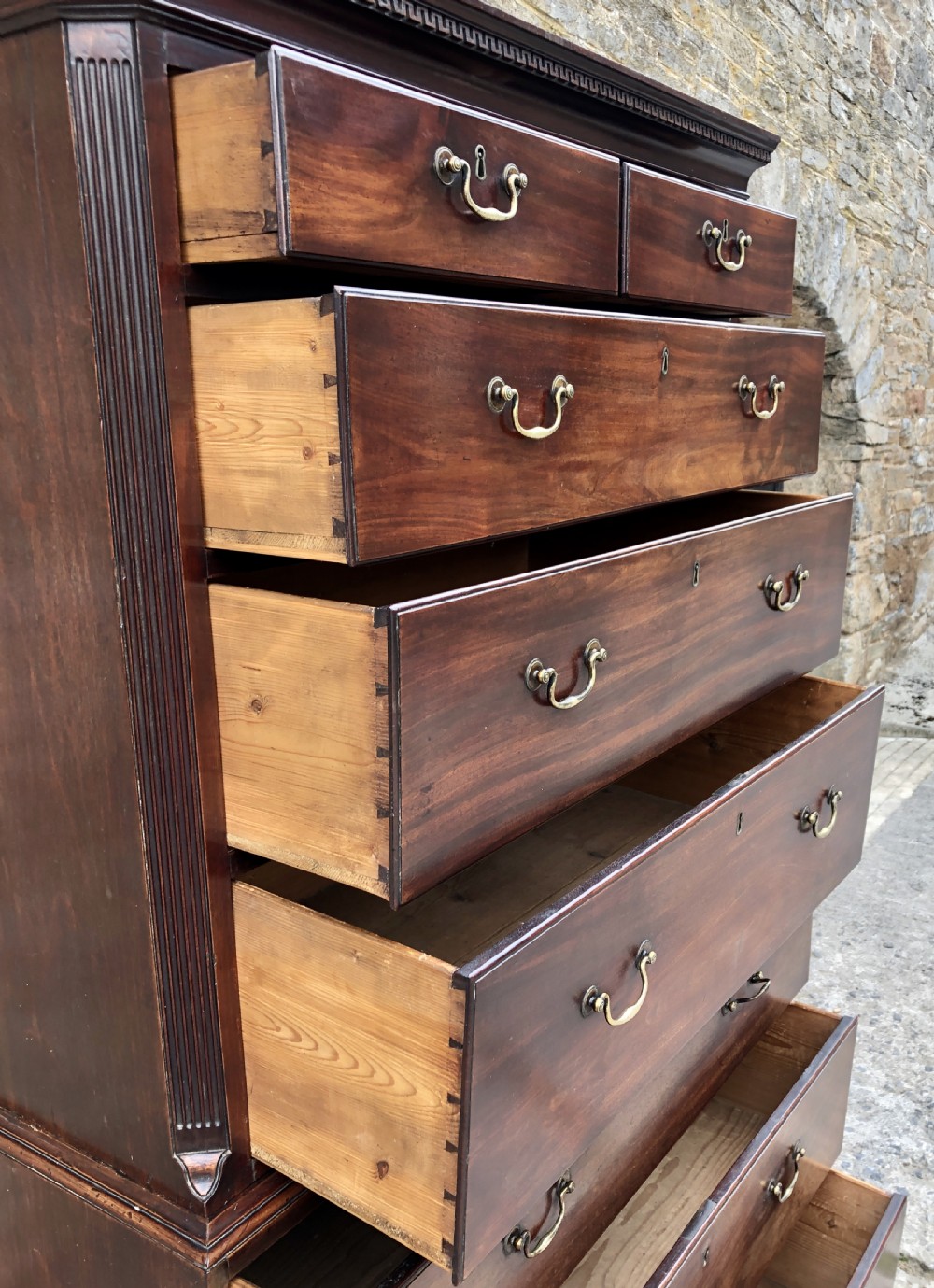 Georgian Mahogany Chest on Chest View VIII