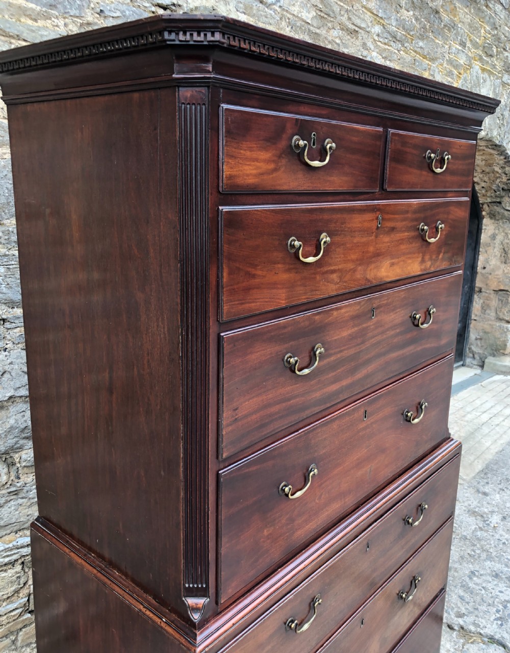 Georgian Mahogany Chest on Chest View XVI
