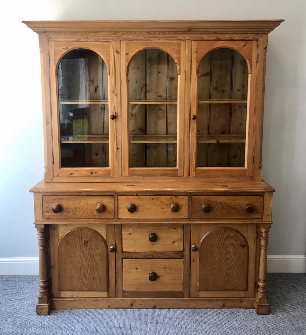 Antique Westcountry Glazed Pine Dresser