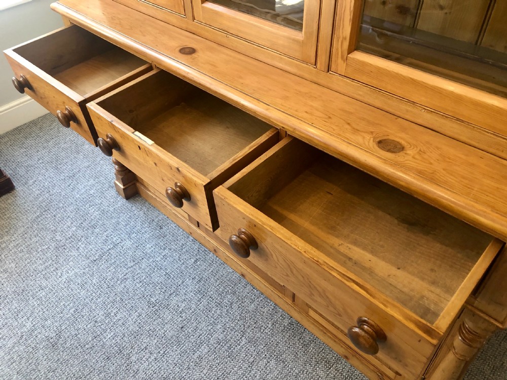 Antique Westcountry Glazed Pine Dresser View VI