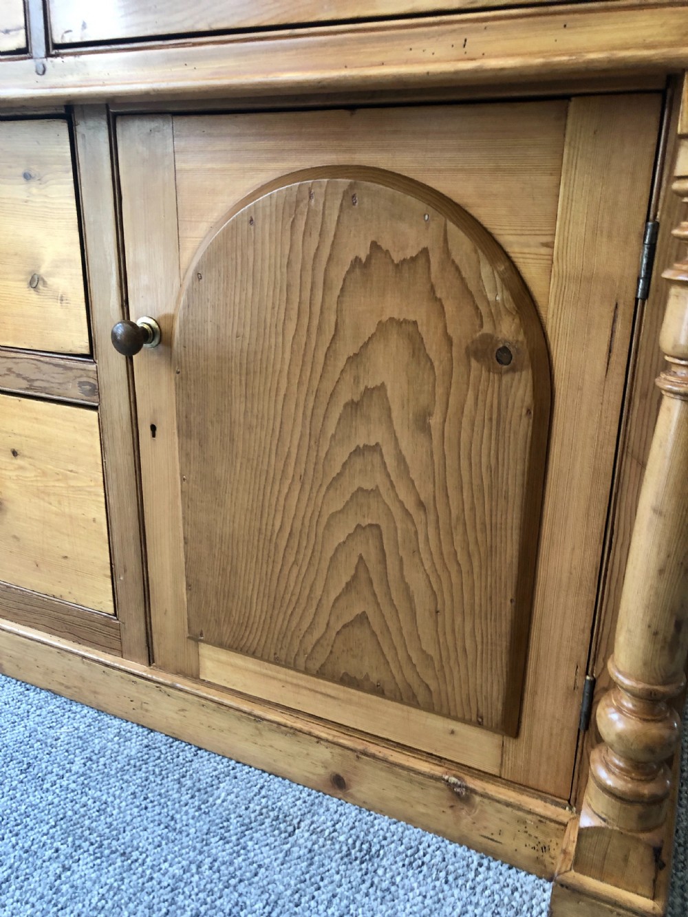 Antique Westcountry Glazed Pine Dresser View VII