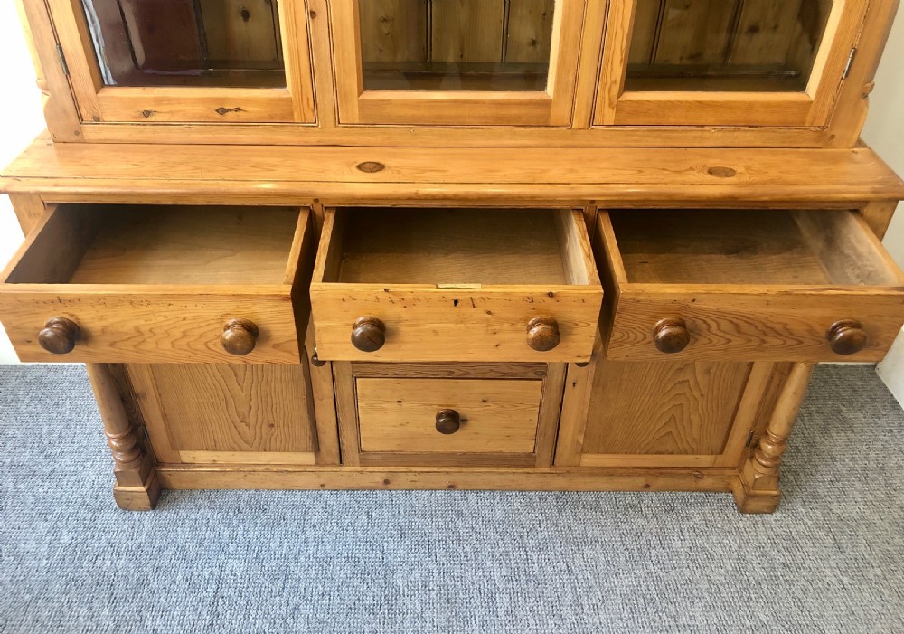 Antique Westcountry Glazed Pine Dresser View XIV