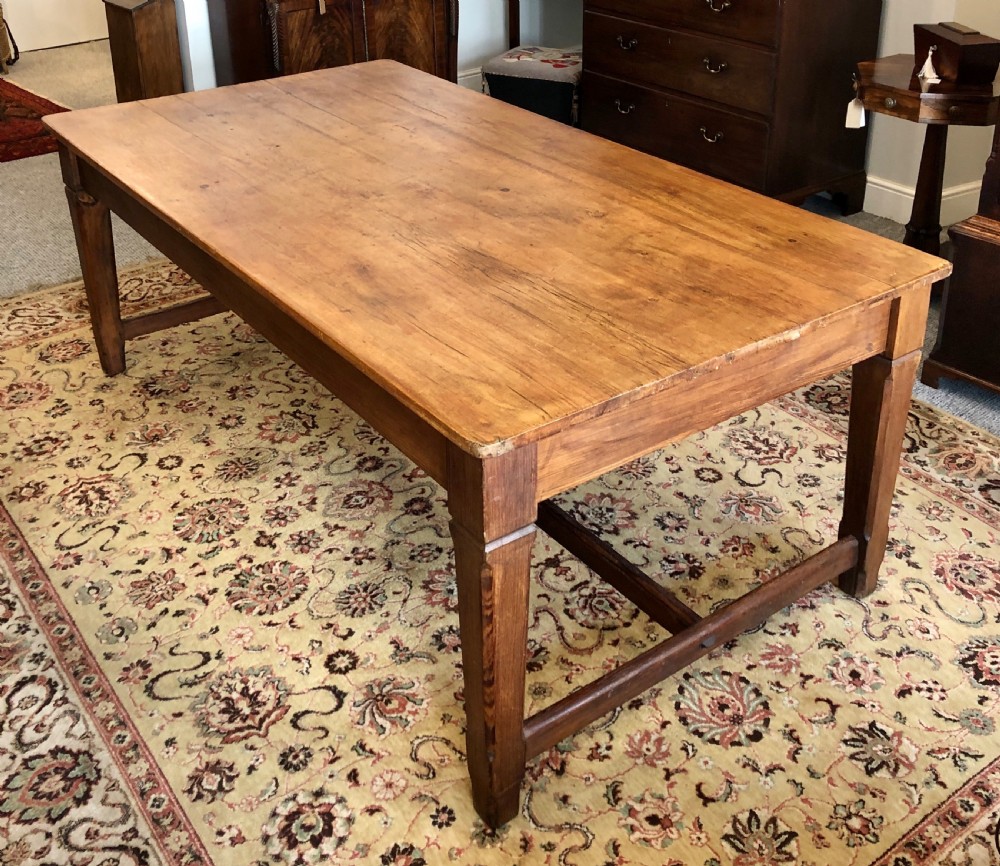Large Antique Pitch Pine Refectory Table 