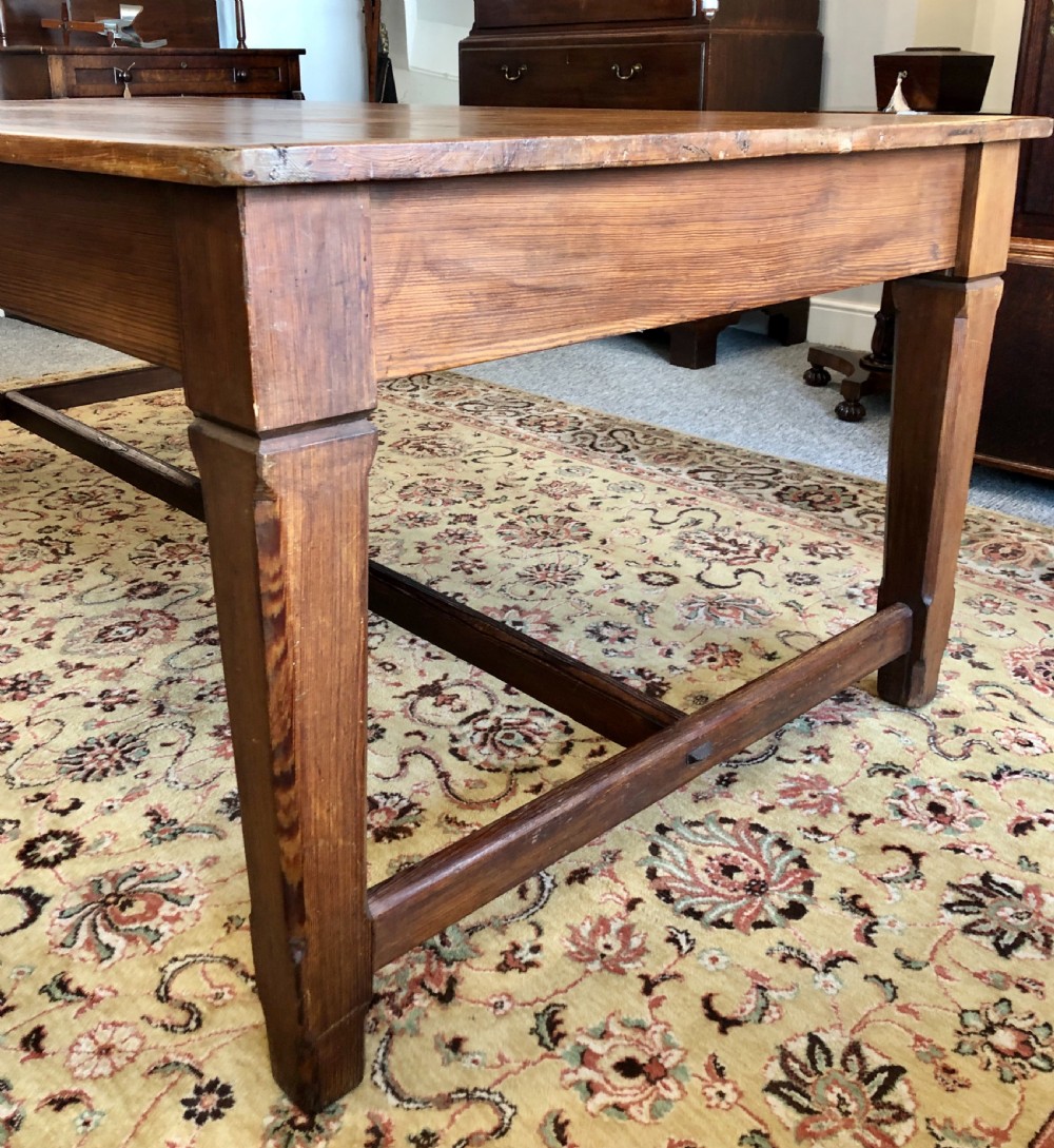 Large Antique Pitch Pine Refectory Table  View III