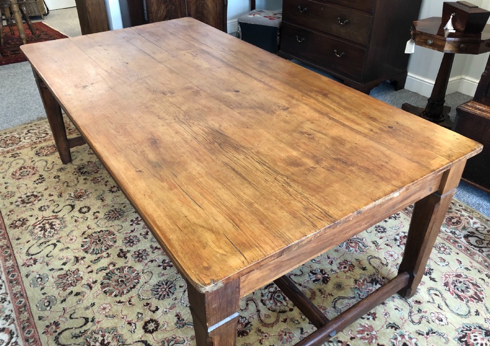 Large Antique Pitch Pine Refectory Table  View IV