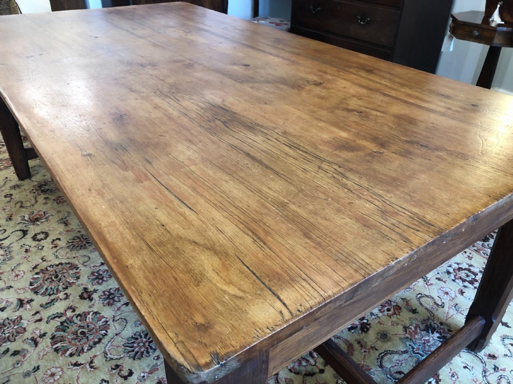 Large Antique Pitch Pine Refectory Table  View IX