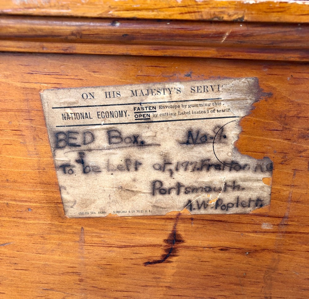 Antique Military Bed Box View V