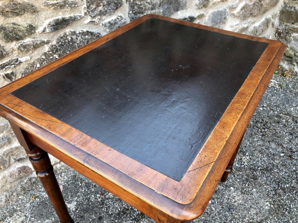 Small Victorian Mahogany Writing Table View IX