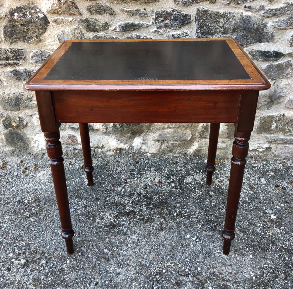 Small Victorian Mahogany Writing Table View XII