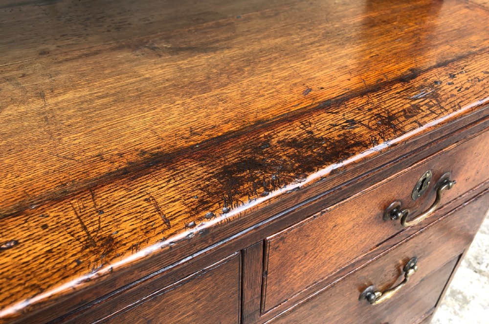 Georgian Oak Linen Press Chest View XII