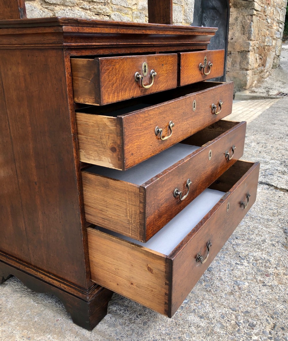 Georgian Oak Linen Press Chest View XX
