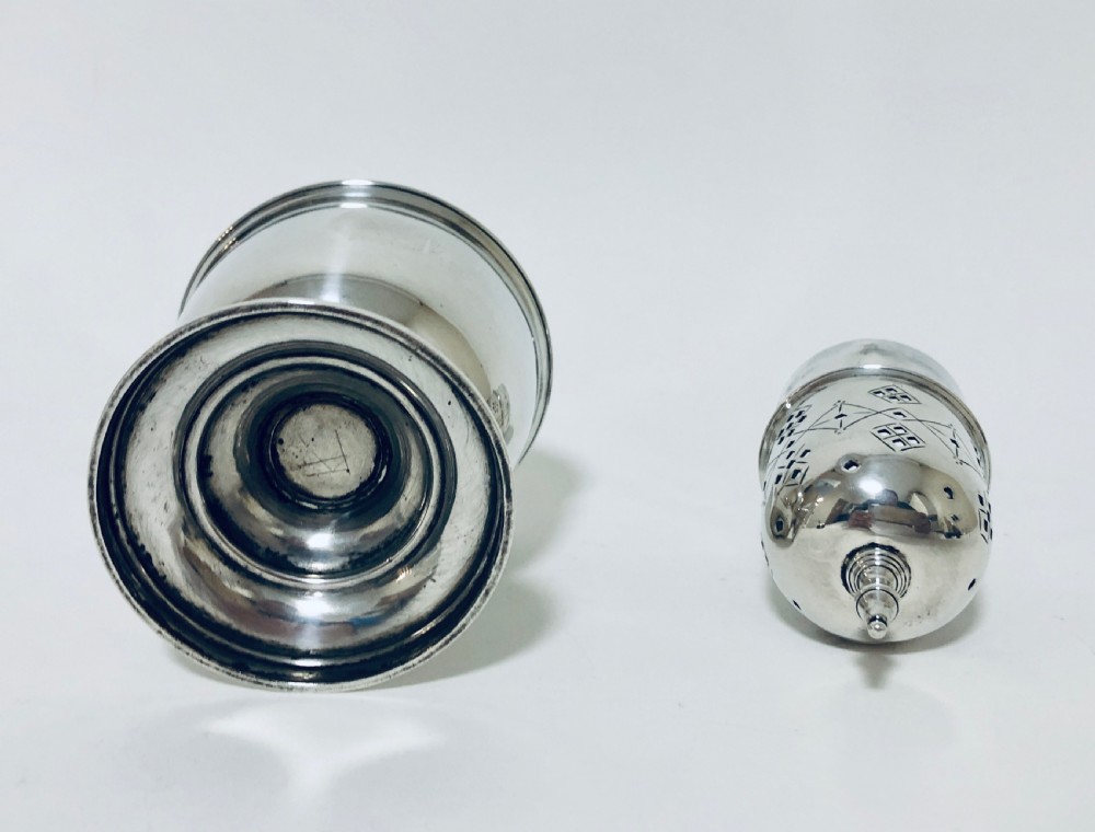 Antique Sterling Silver Sugar Shaker Caster View X