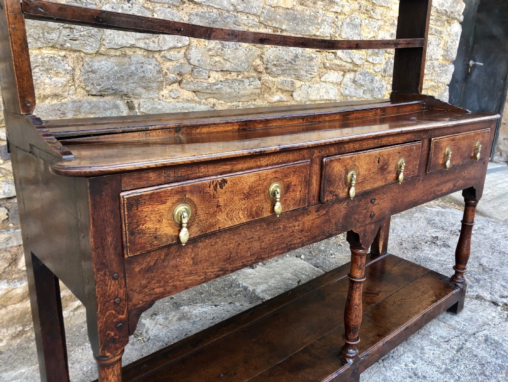 18th Century Georgian Oak Potboard Dresser View IV