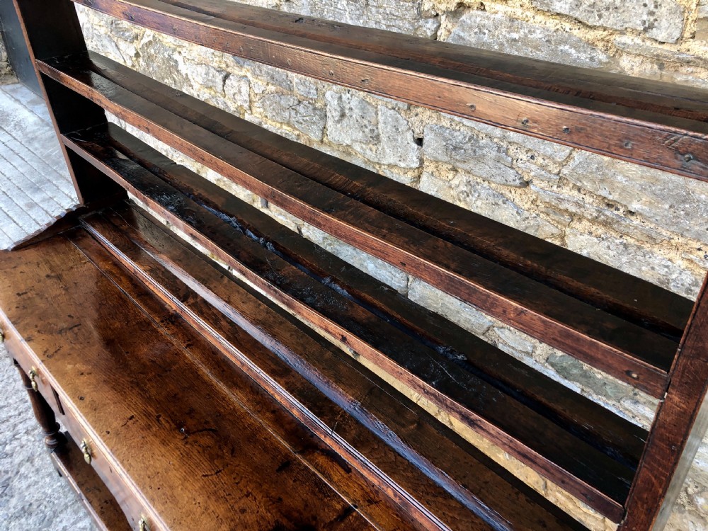 18th Century Georgian Oak Potboard Dresser View V