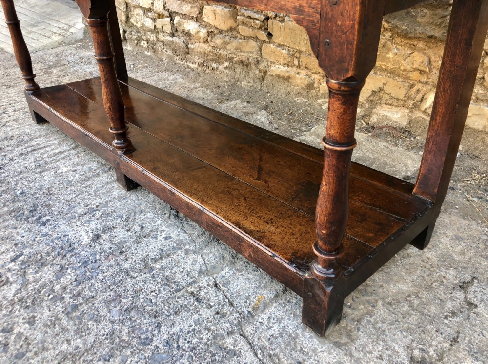 18th Century Georgian Oak Potboard Dresser View VI