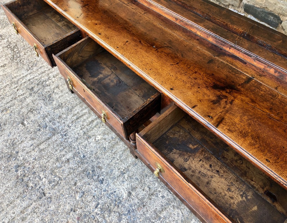 18th Century Georgian Oak Potboard Dresser View IX