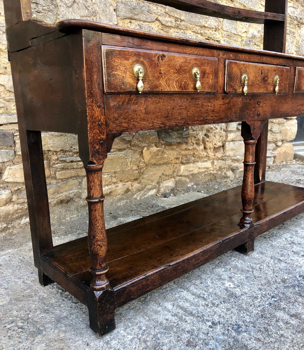 18th Century Georgian Oak Potboard Dresser View X