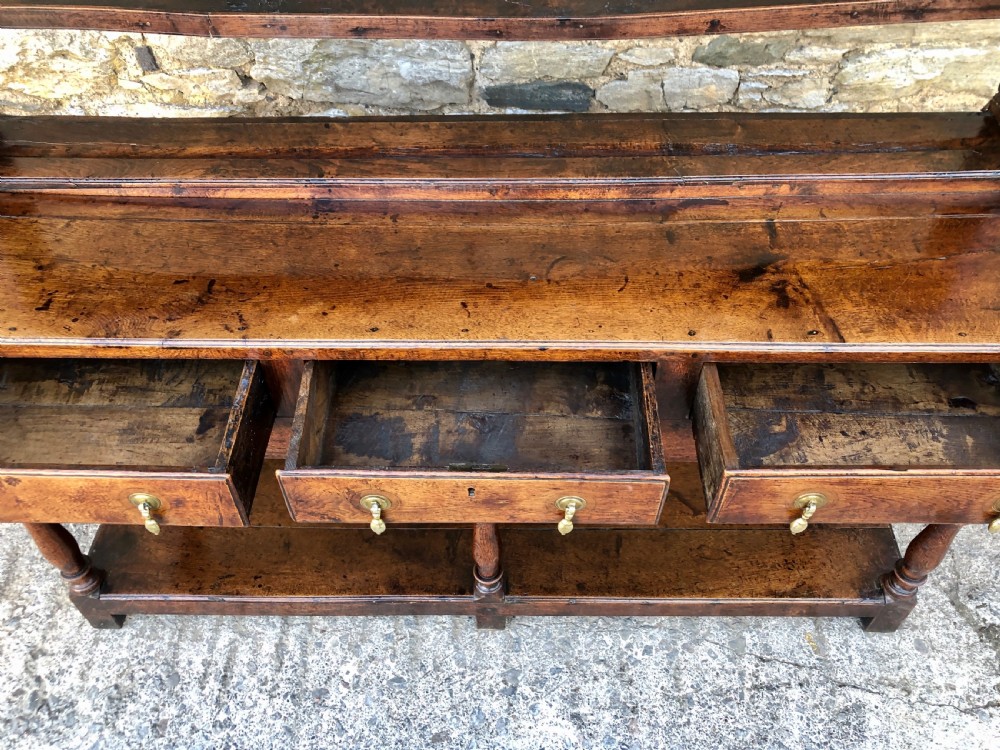 18th Century Georgian Oak Potboard Dresser View XI