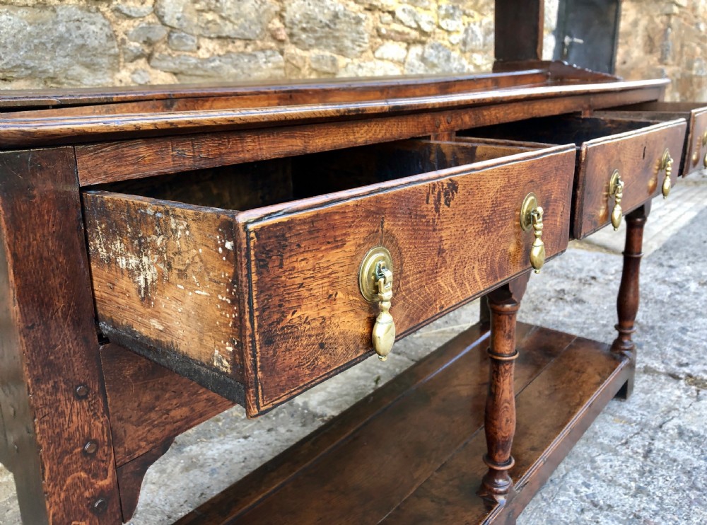 18th Century Georgian Oak Potboard Dresser View XII