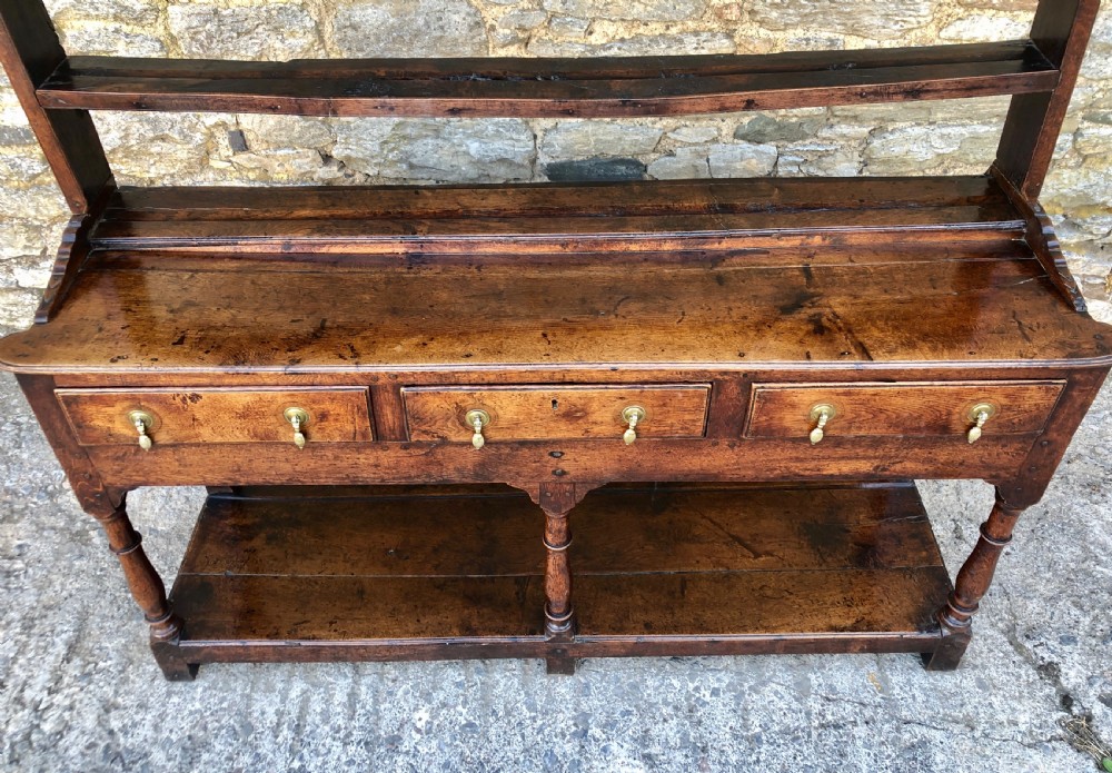 18th Century Georgian Oak Potboard Dresser View XIX