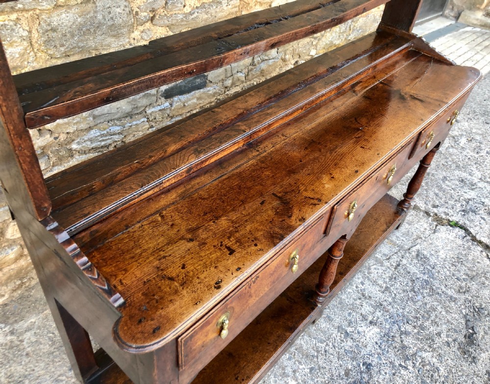 18th Century Georgian Oak Potboard Dresser View XX