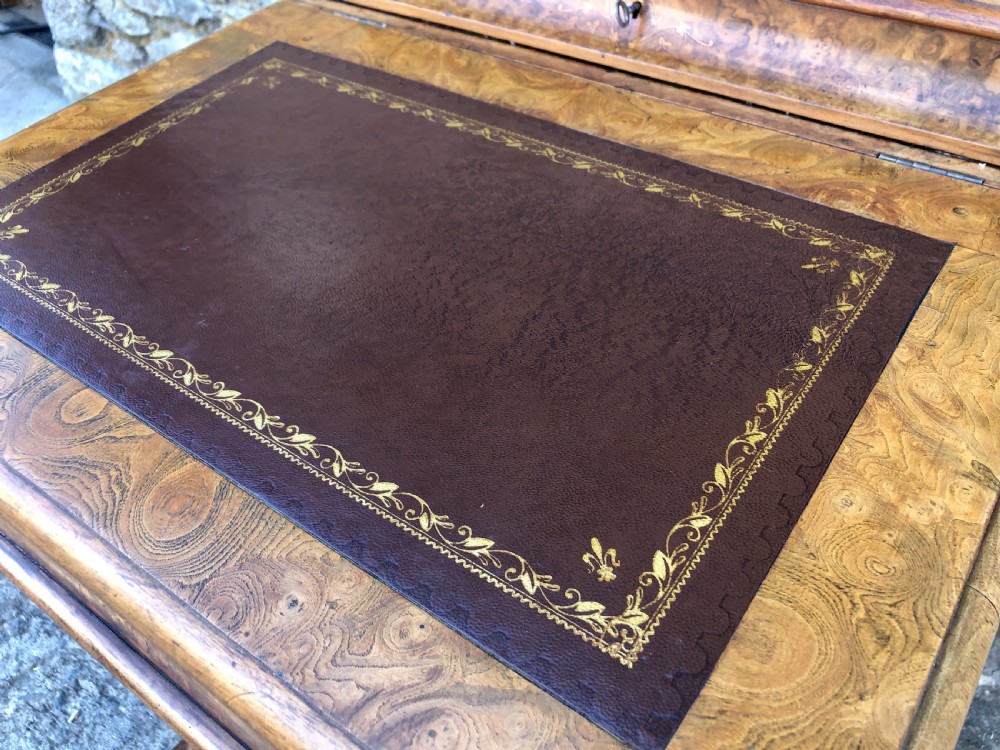 Antique Victorian Burr Walnut Davenport Desk View VI