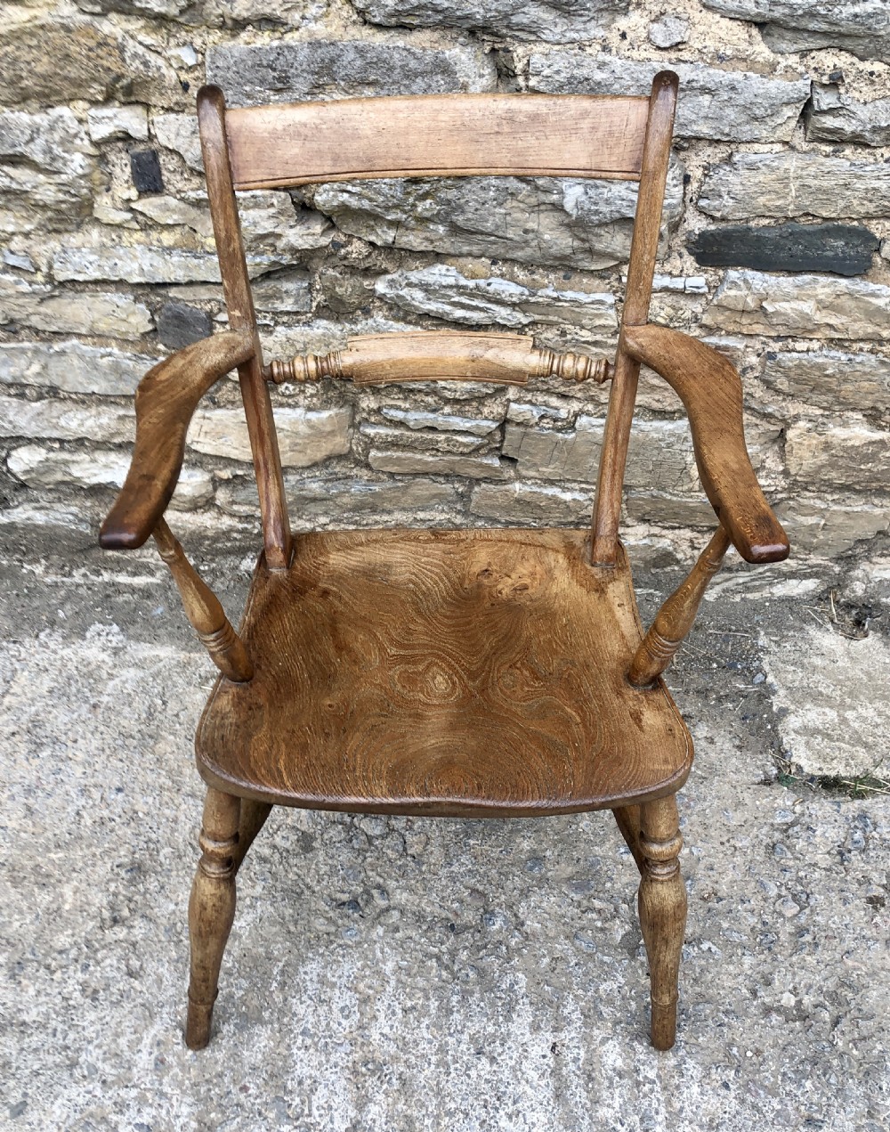 Antique Windsor Bar Back Carver Chair View II
