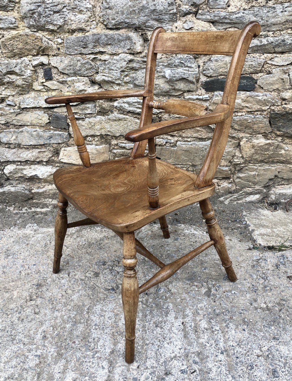 Antique Windsor Bar Back Carver Chair View III