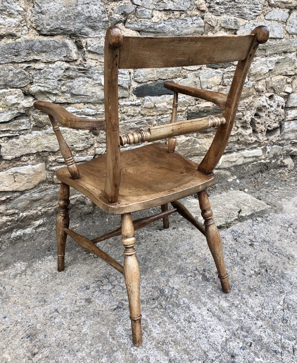 Antique Windsor Bar Back Carver Chair View VI