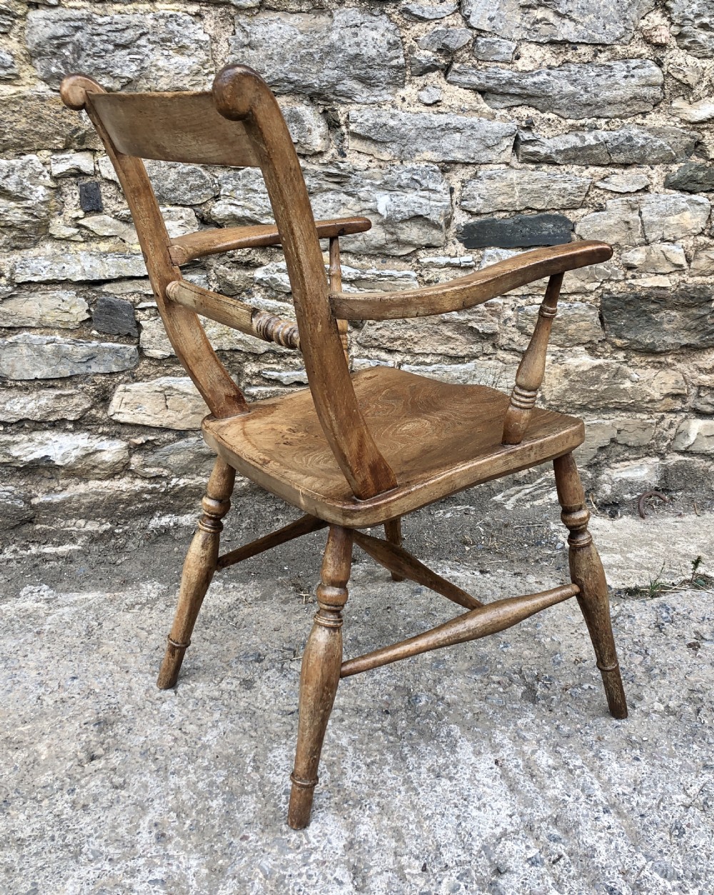 Antique Windsor Bar Back Carver Chair View VII