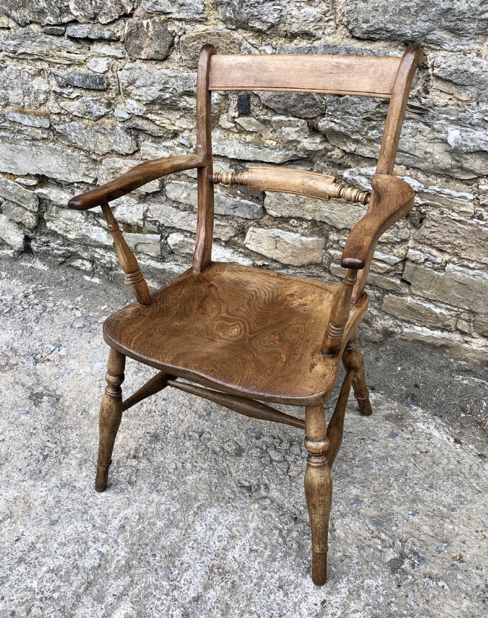 Antique Windsor Bar Back Carver Chair View IX