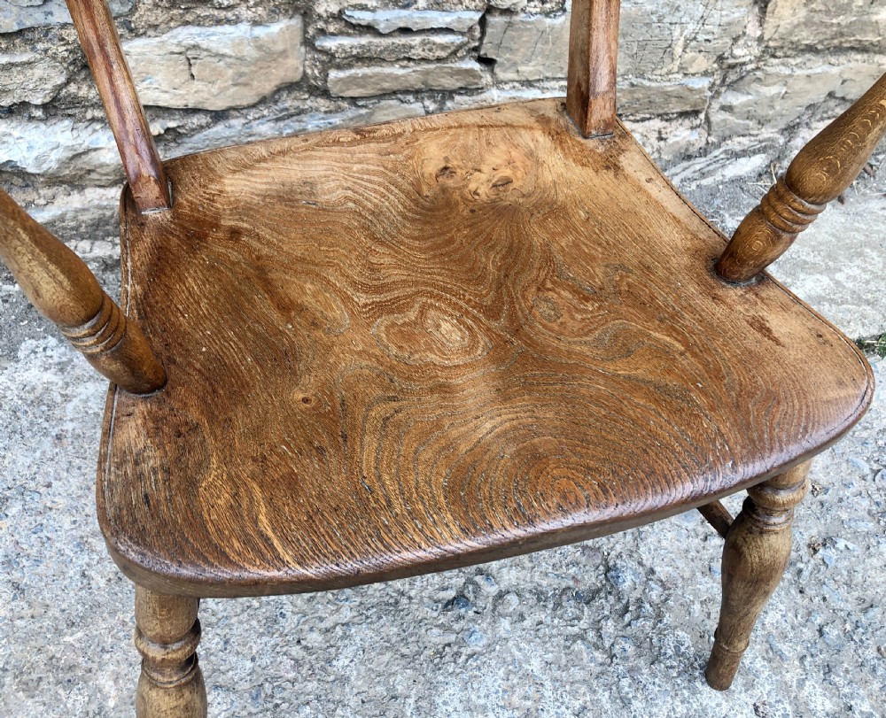 Antique Windsor Bar Back Carver Chair View X