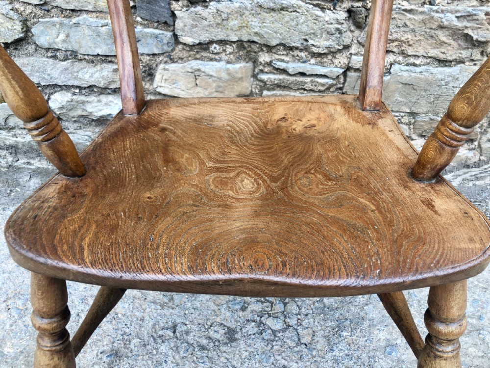 Antique Windsor Bar Back Carver Chair View XI