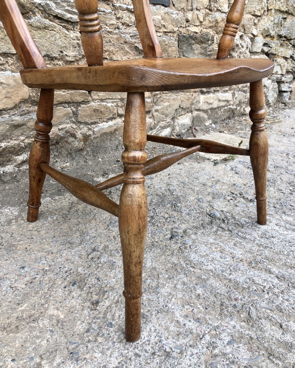 Antique Windsor Bar Back Carver Chair View XIV