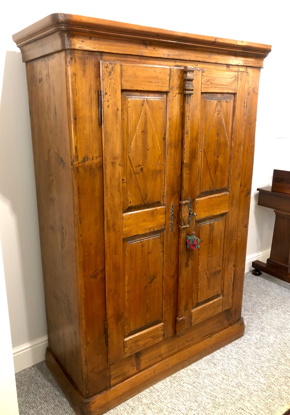 Antique Swiss Pine Storage Cupboard View IV