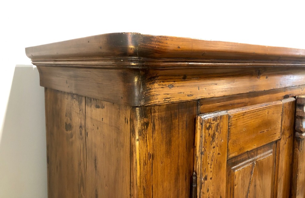 Antique Swiss Pine Storage Cupboard View V