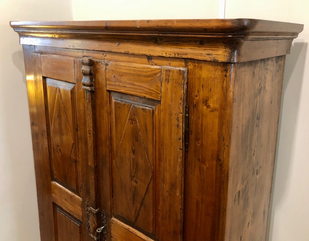Antique Swiss Pine Storage Cupboard View XVI