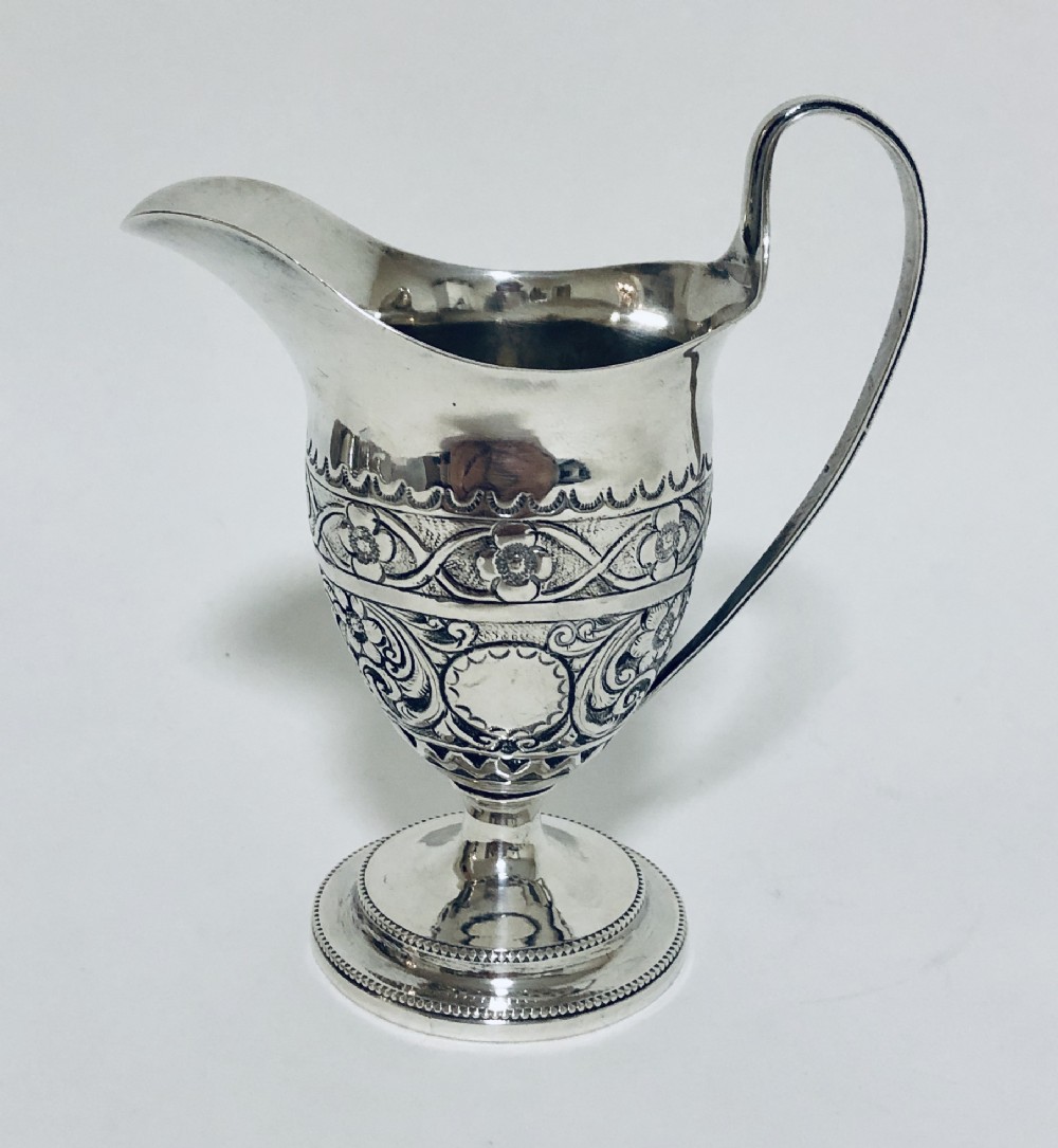 Antique Victorian Solid Silver Milk Cream Jug