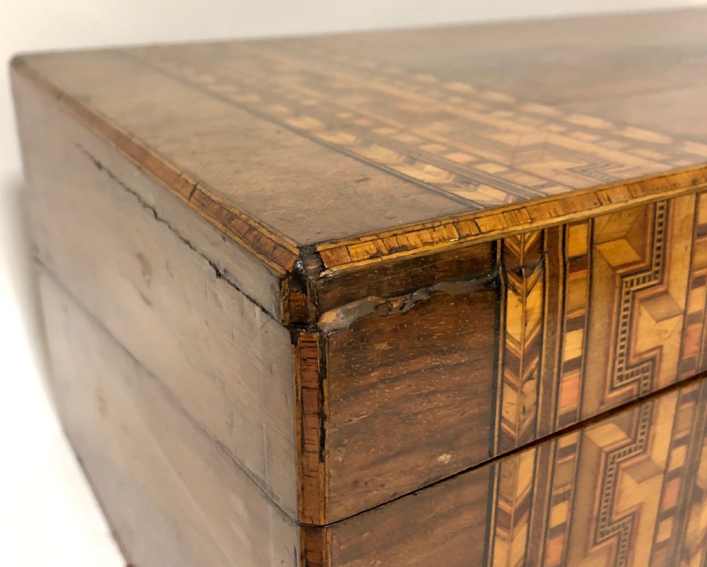 Antique Victorian Tunbridge Ware Writing Slope Box View III