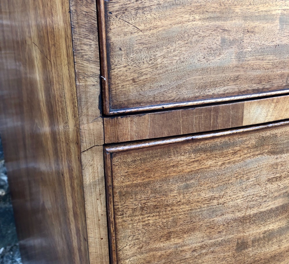 Antique Mahogany Bow Front Chest of Drawers View XI
