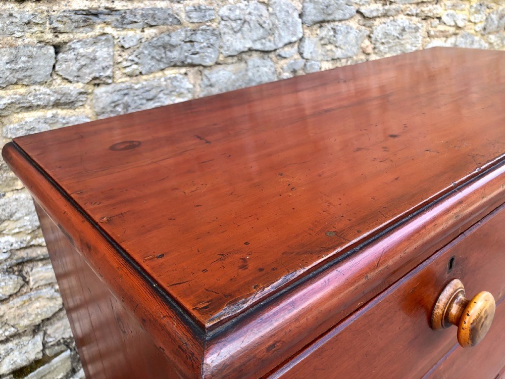 Victorian Pine Chest of Drawers with Original Finish View VIII