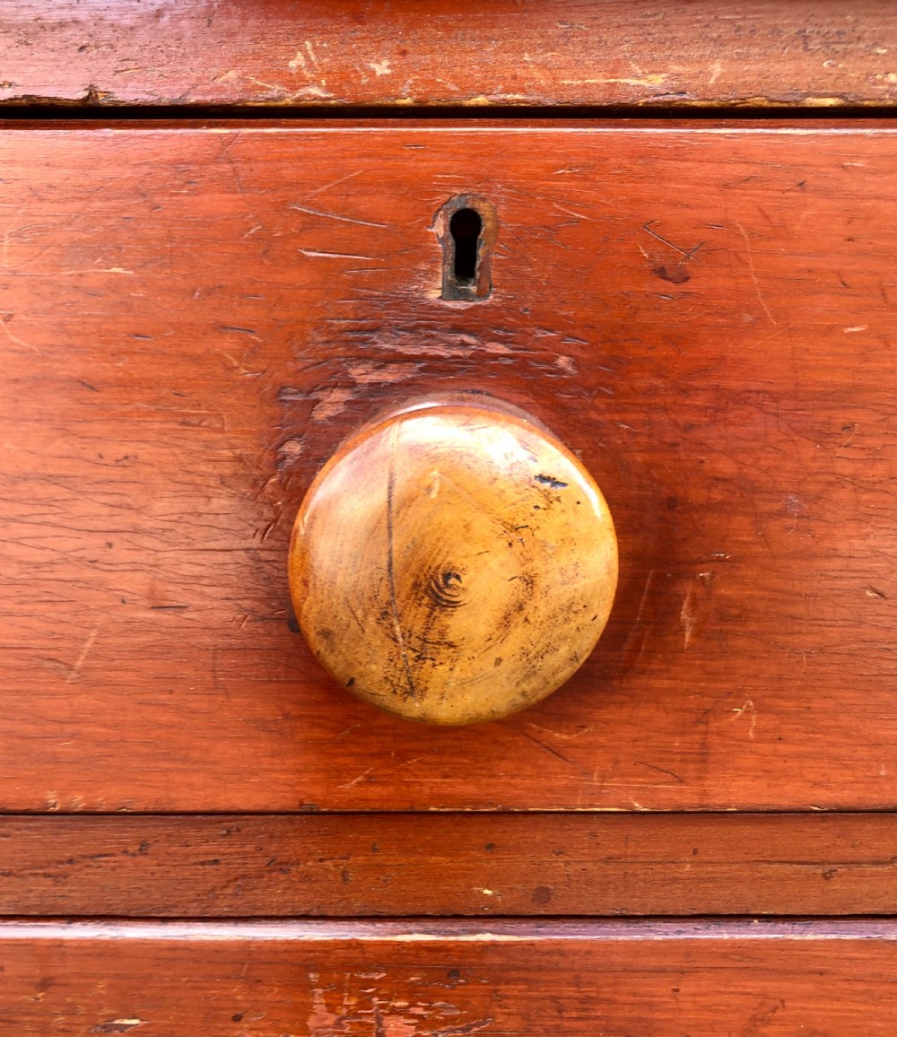 Victorian Pine Chest of Drawers with Original Finish View XIII