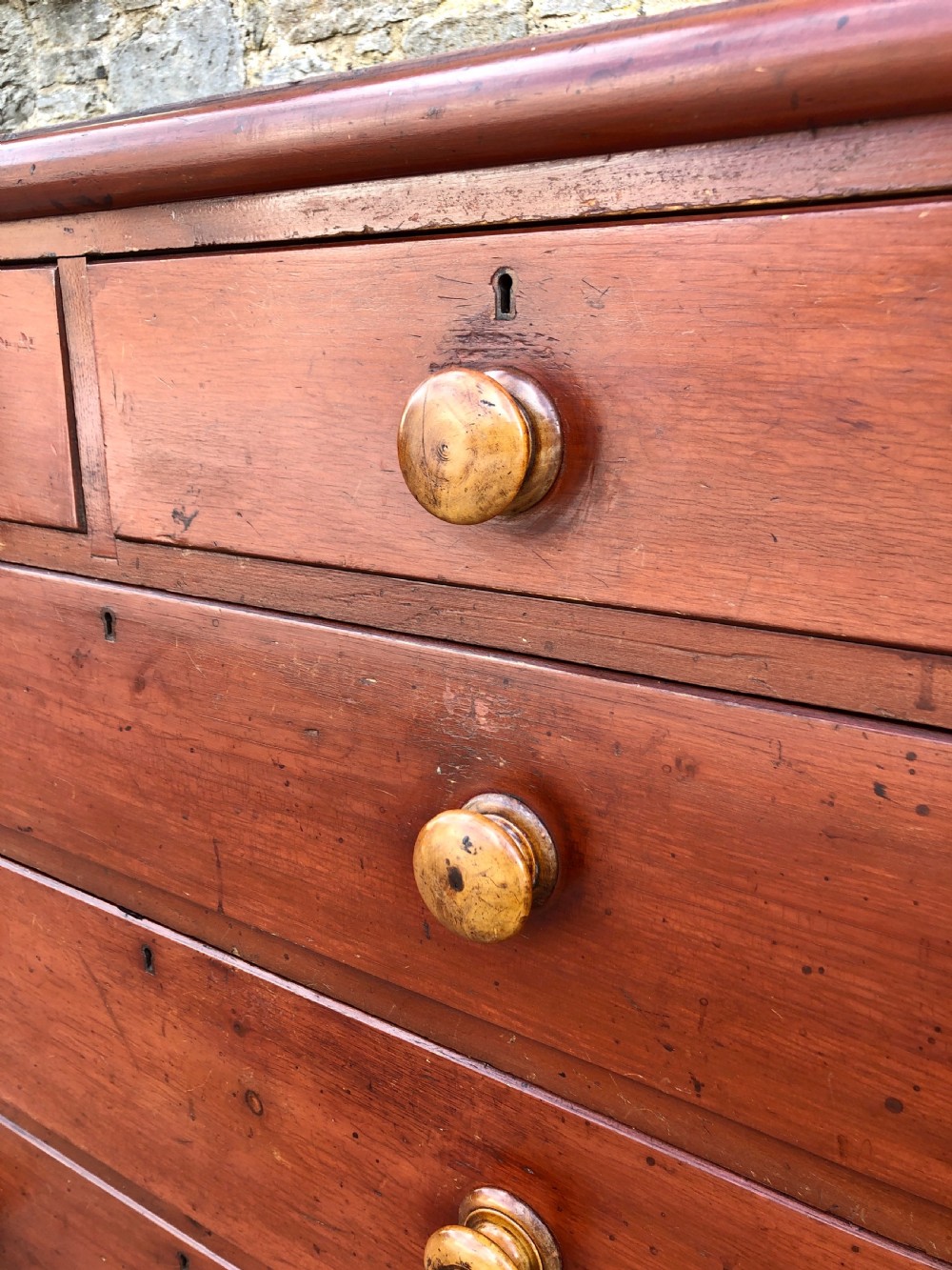 Victorian Pine Chest of Drawers with Original Finish View XVIII