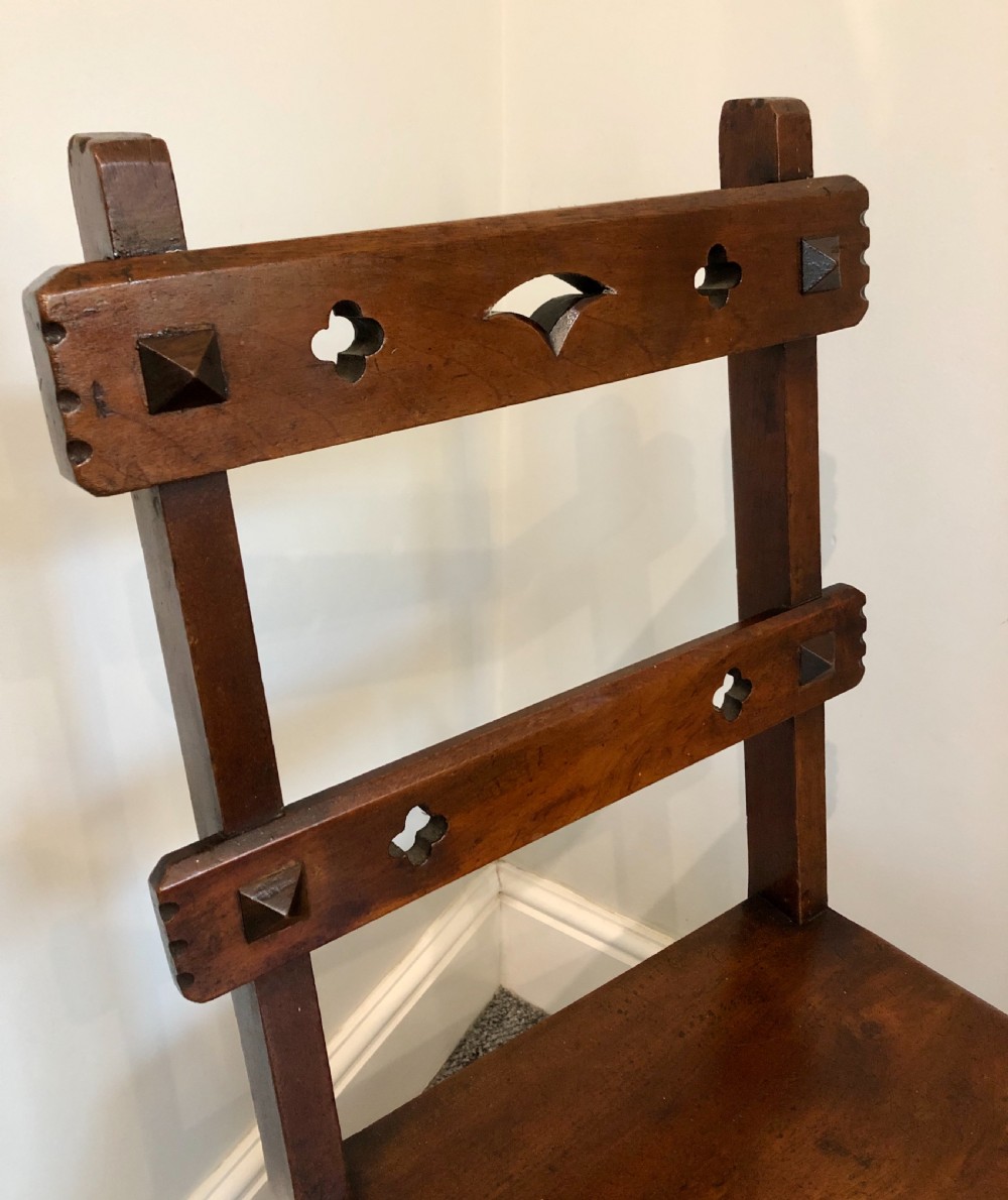 Antique Victorian Mahogany Metamorphic Library Step Chair  View V