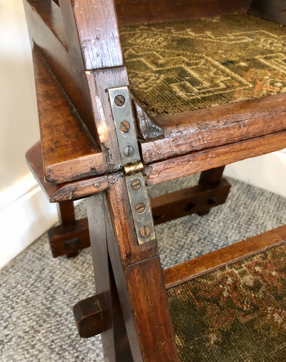 Antique Victorian Mahogany Metamorphic Library Step Chair  View VIII