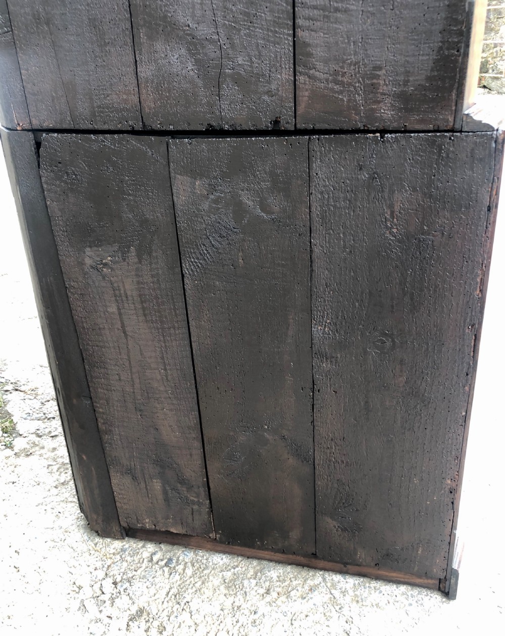 Large Georgian Oak Floorstanding Corner Cupboard  View XXI