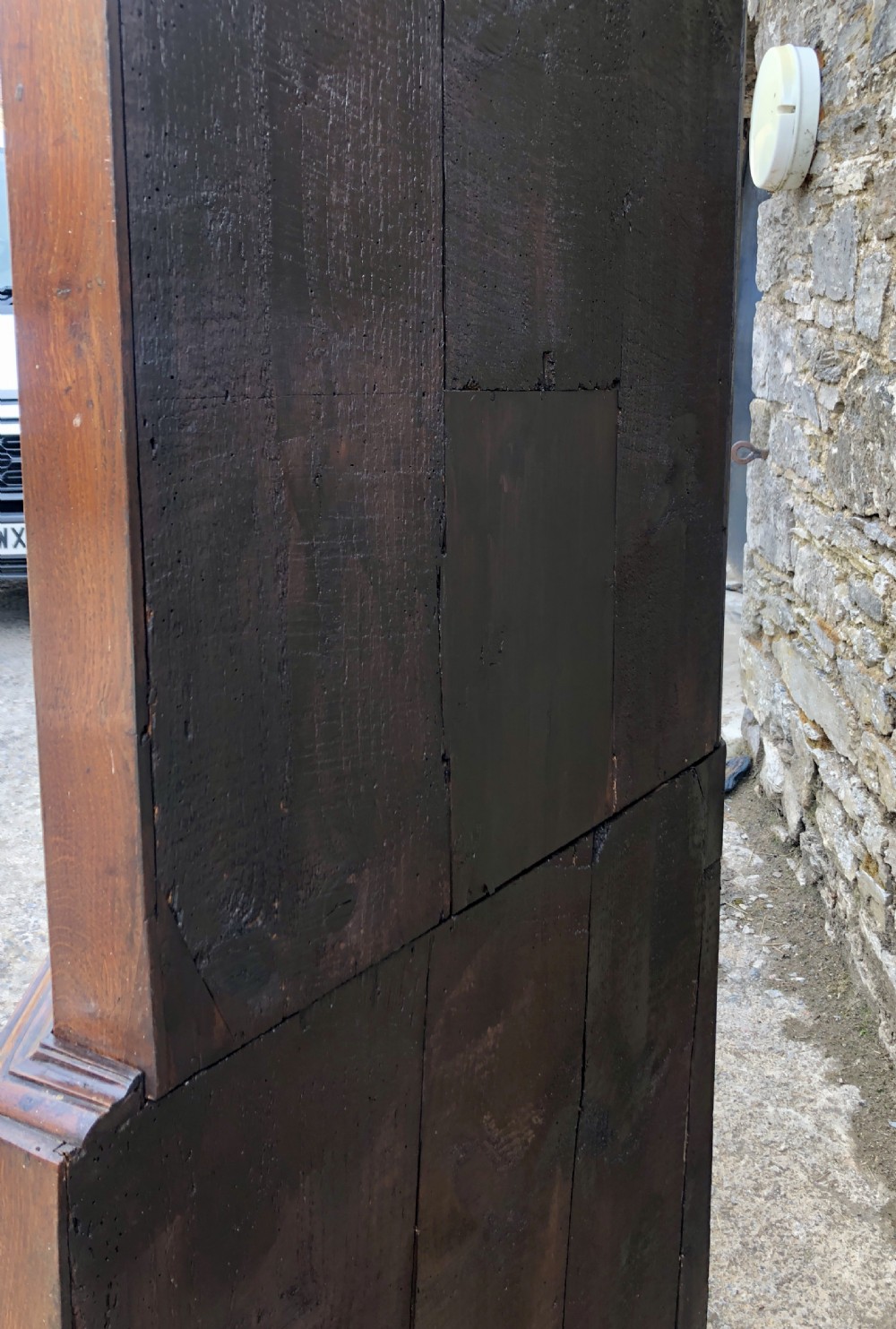 Large Georgian Oak Floorstanding Corner Cupboard  View XXV