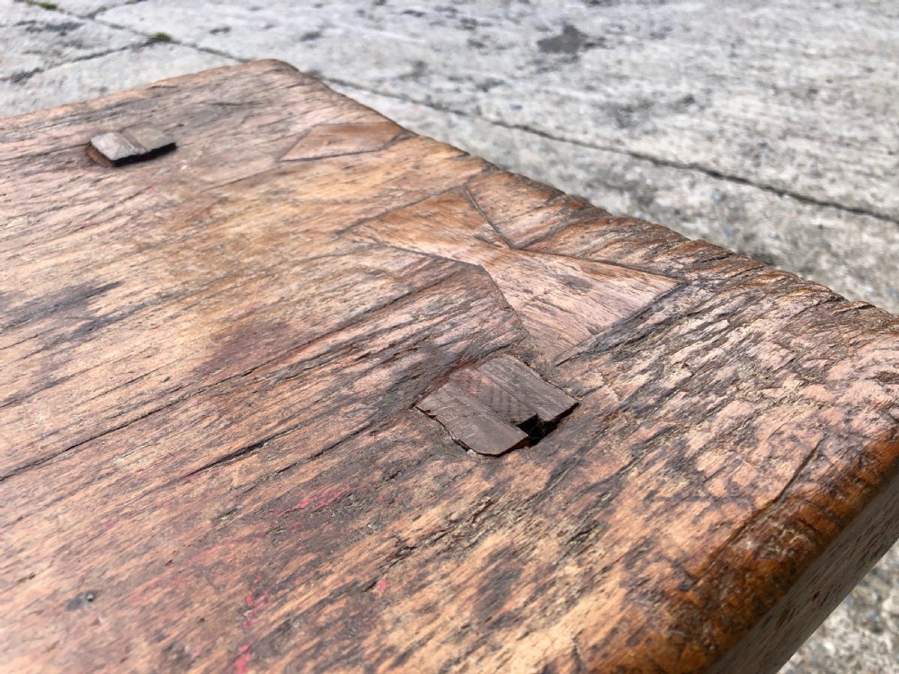 Primitive Slab Top Pig Table View V