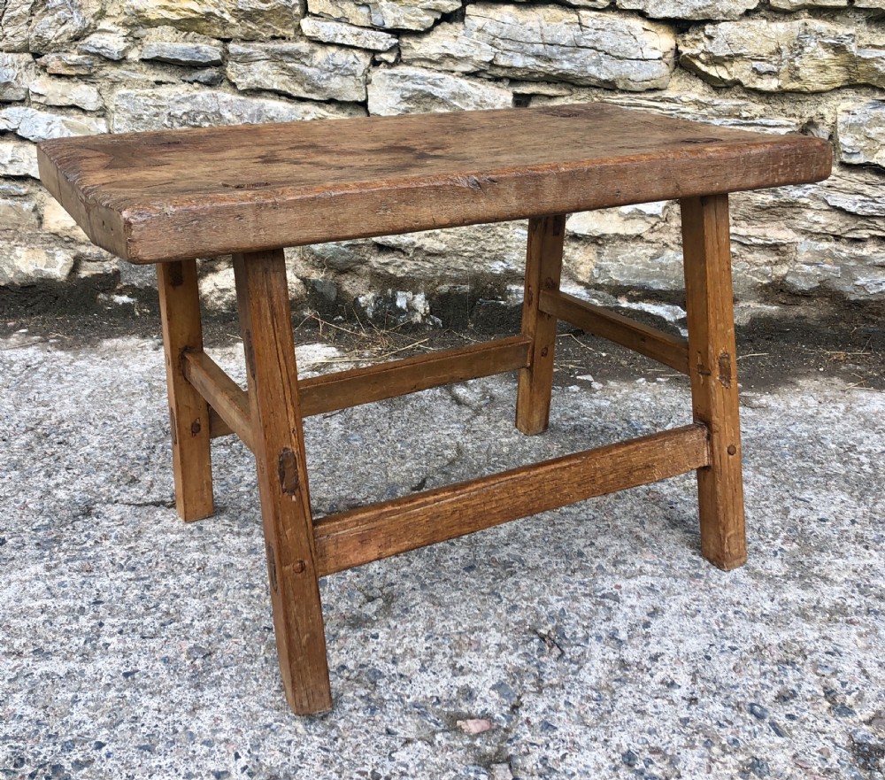 Primitive Slab Top Pig Table View VII